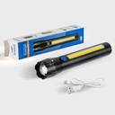 LAMPE DE POCHE RECHARGEABLE LED COB+LED