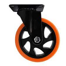 ROULETTES ORANGE DOUBLE ROULEMENT PIVOT 125