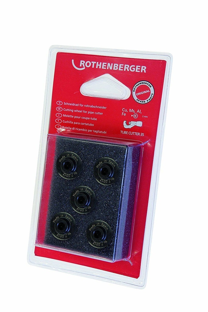 ROTHENBERGER 7.0017D PIPE COUPE-TUBE 5PCS