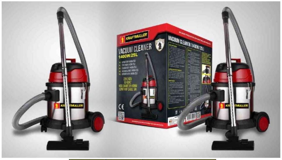 ASPIRATEUR 25L 1400W KRAFT MÜLLER