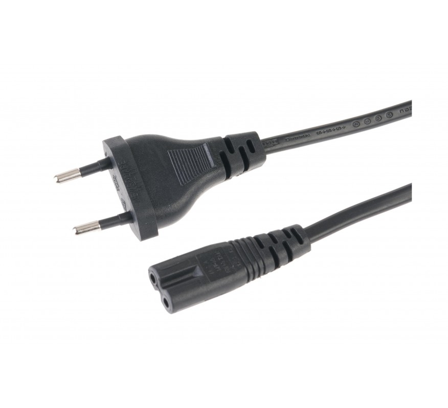 EURO FIGURE 8 CORDON D'ALIMENTATION 2 BROCHES