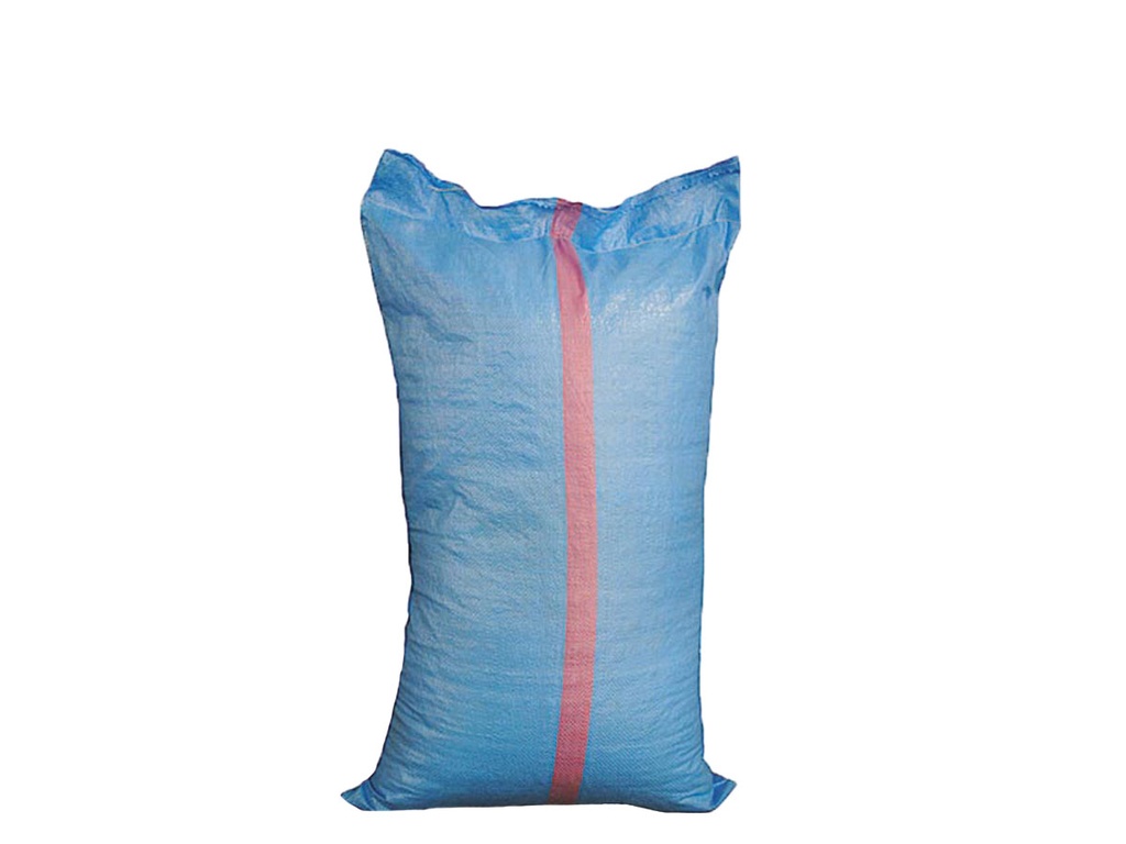 SAC TISSÉ EN PLASTIQUE BLEU