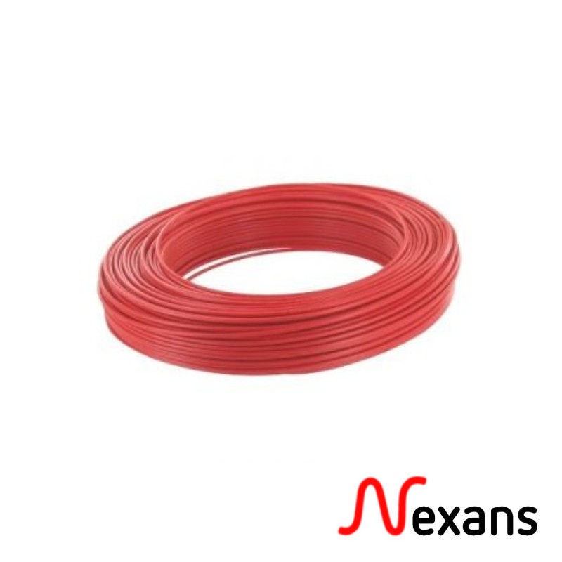 CABLE U500 SV 1MM ROUGE 100MT NEXANS H07VKS