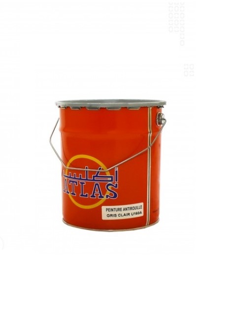 PEINTURE ANTIROUILLE GRIS CLAIR U160A 5KG ATLAS