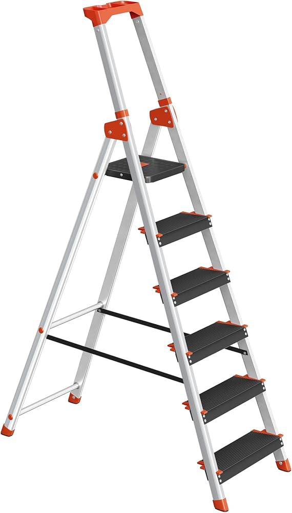 ECHELLE  ESCABEAU EN PLASTIQUE AMC 6 MARCHE