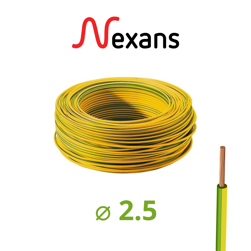CABLE REGIDE U500V 2.5 V/J 100MT NEXANS