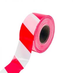 BANDE SIGNALETIQUE 50MM/50M rouge et blanc