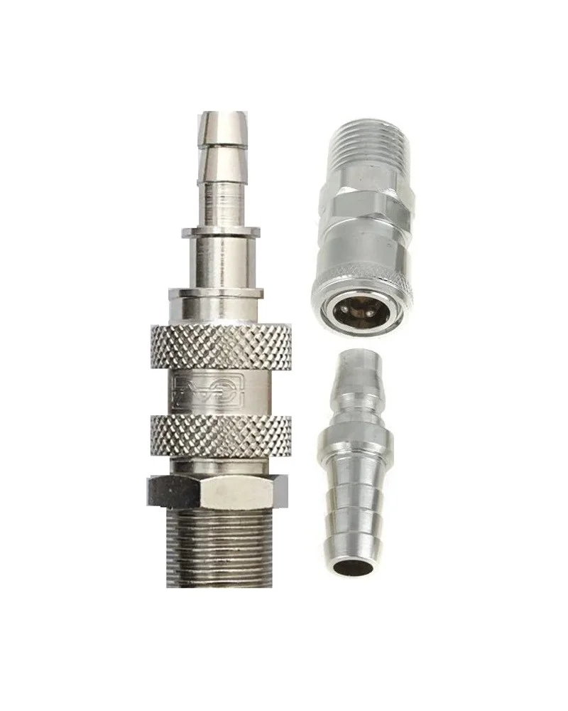 RACCORD RAPIDE PNEUMATIQUE 3/8 MALE X2