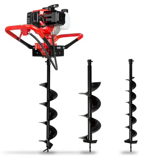 TARIÈRE THERMIQUE 73CC + 3 FORETS 10, 15, 20CM