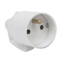 FICHE FEMELLE 2P+T INDUSTRI BLANC   4095S