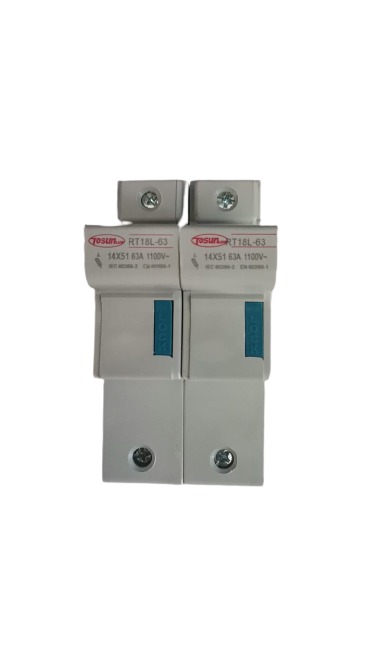 PORTE FUSIBLE RT 18L-63 14X51  2P TOSUN