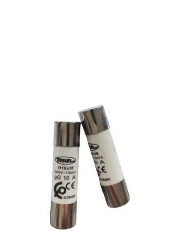 FUSIBLE CARTOCHE 10X38 10A TOSUN