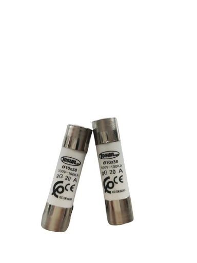 FUSIBLE CARTOCHE 10X38 20A TOSUN