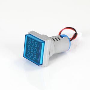 VOYANT LED AD22-22-VAF BLEU VOLT+AMP+FREQ TOSUN