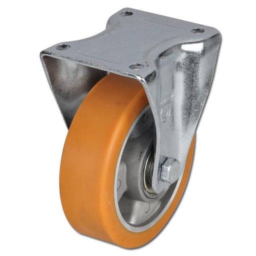 ROUE POLYURETHANE S/LEG FIXE D.125