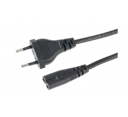 EURO FIGURE 8 CORDON D'ALIMENTATION 2 BROCHES