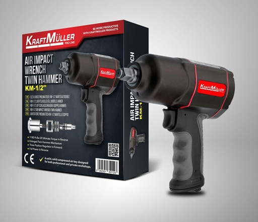 CLÉ A CHOCS A PNEUMATIQUE DOUBLE MARTEAU KRAFT MÜLLER KM-1/2"