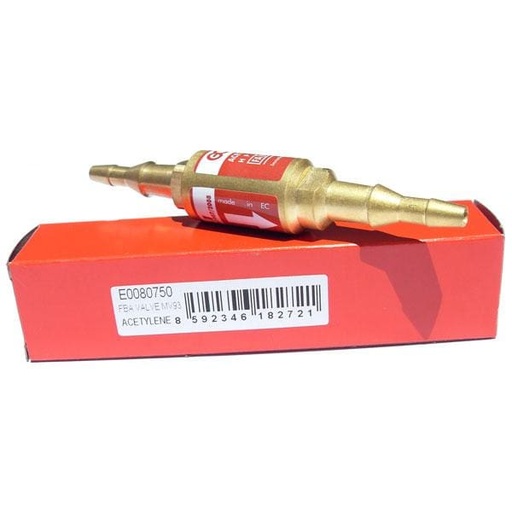 CLAPET ANTI RETOUR ROUGE OXY & ACETY