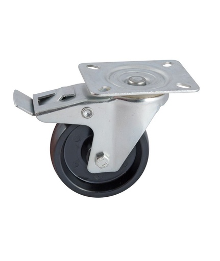 ROUE RESINE PIVO AVO 125 AVEC SUPPORT 400KG