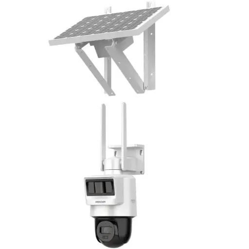 4MP Pro Solar-powered Security PT Camera Setup HIKVISION DS-2DE2C400IWG-K/4G/C05S10(2.8mm) 